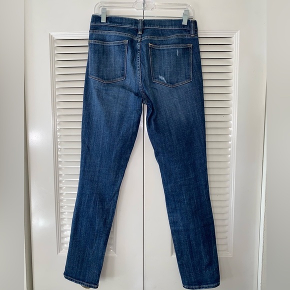 J Crew Factory Mid Rise Jeans Size 27 Skinny Distressed - Picture 7 of 7